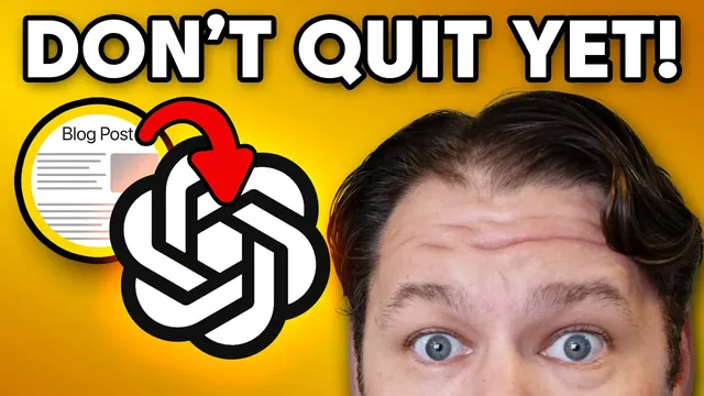 Do NOT Quit Blogging (Until You See This ChatGPT Trick)
