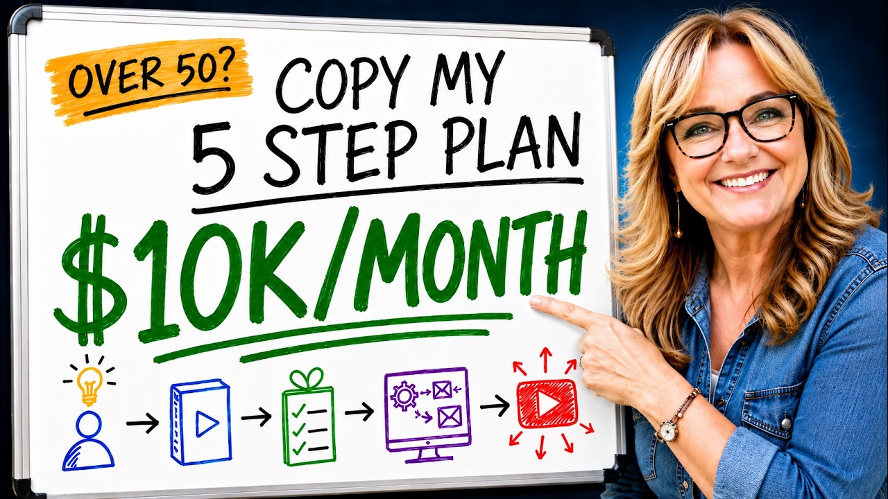 After 50? My Simple 5-Step Plan to $10K/Month Online - Tutorial video by Wendy Nolan