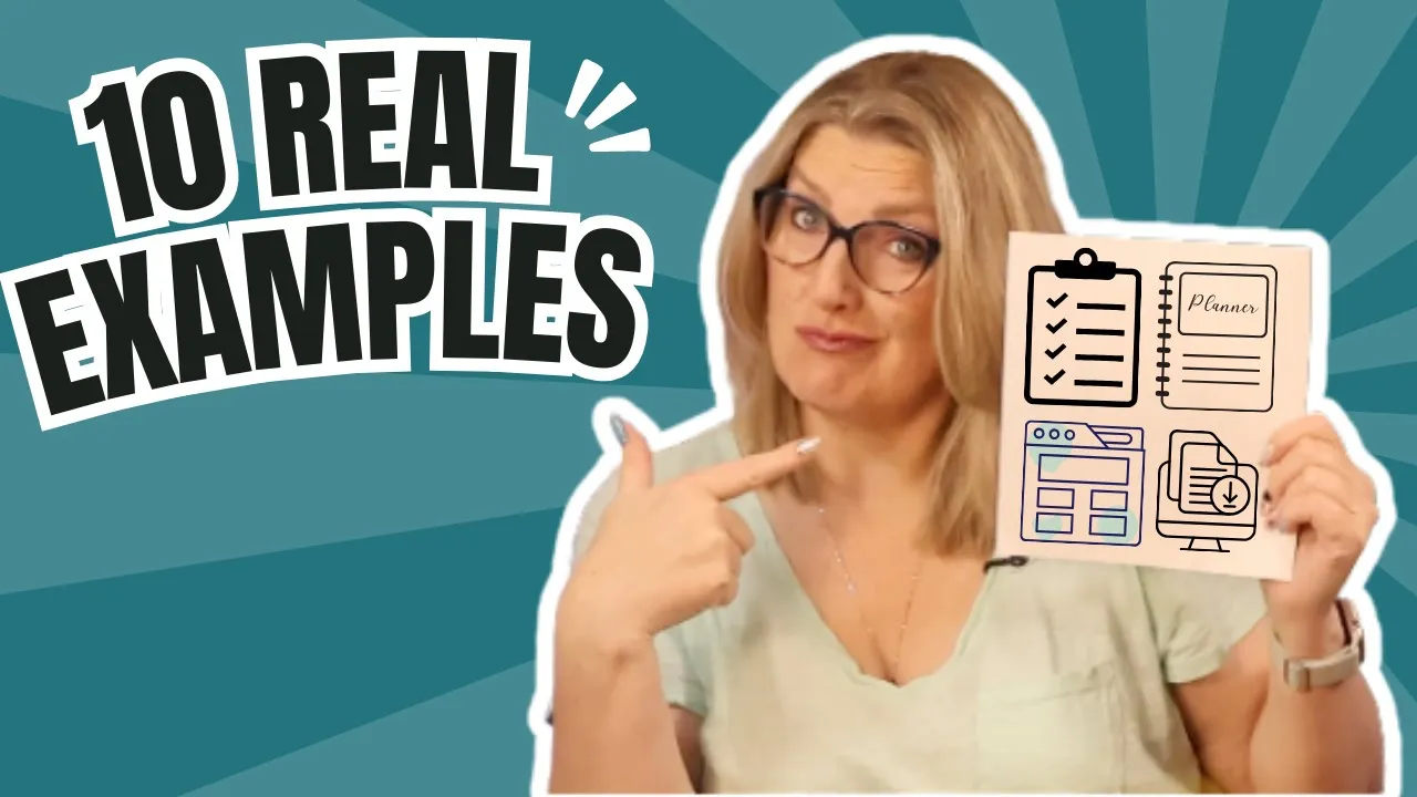 10 Real Digital Products People Actually Buy (for Beginners Over 40) - Tutorial video by Success with Kristen Hess